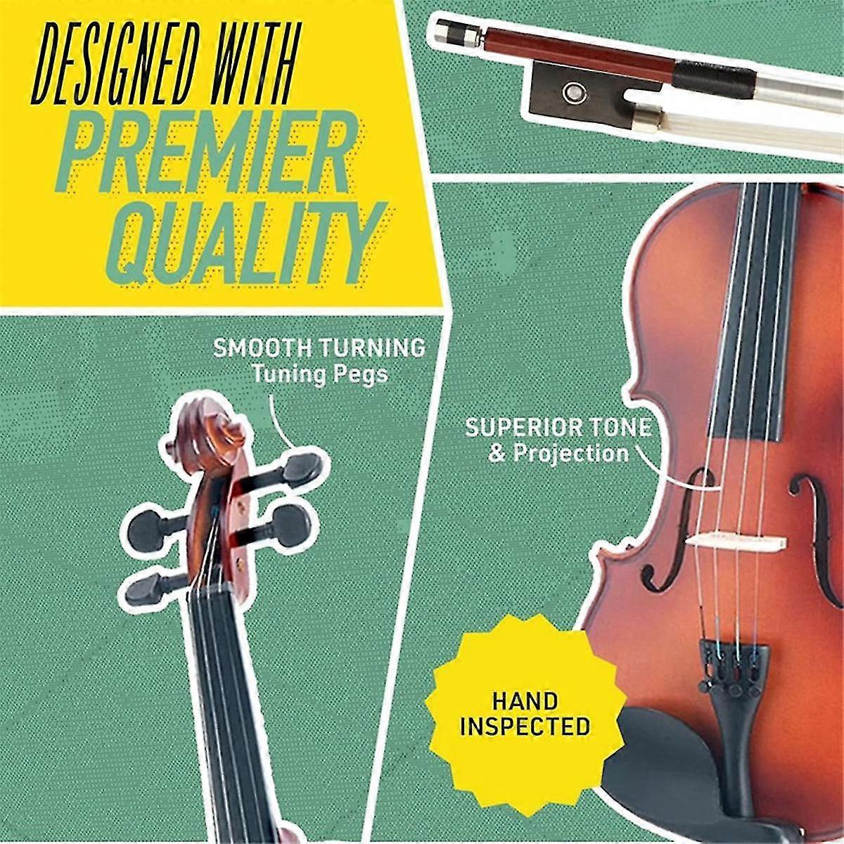 Violin 4/4 Violin,music Instruments For Adults Child Violin, With Hard Case, Bow,great For Beginner