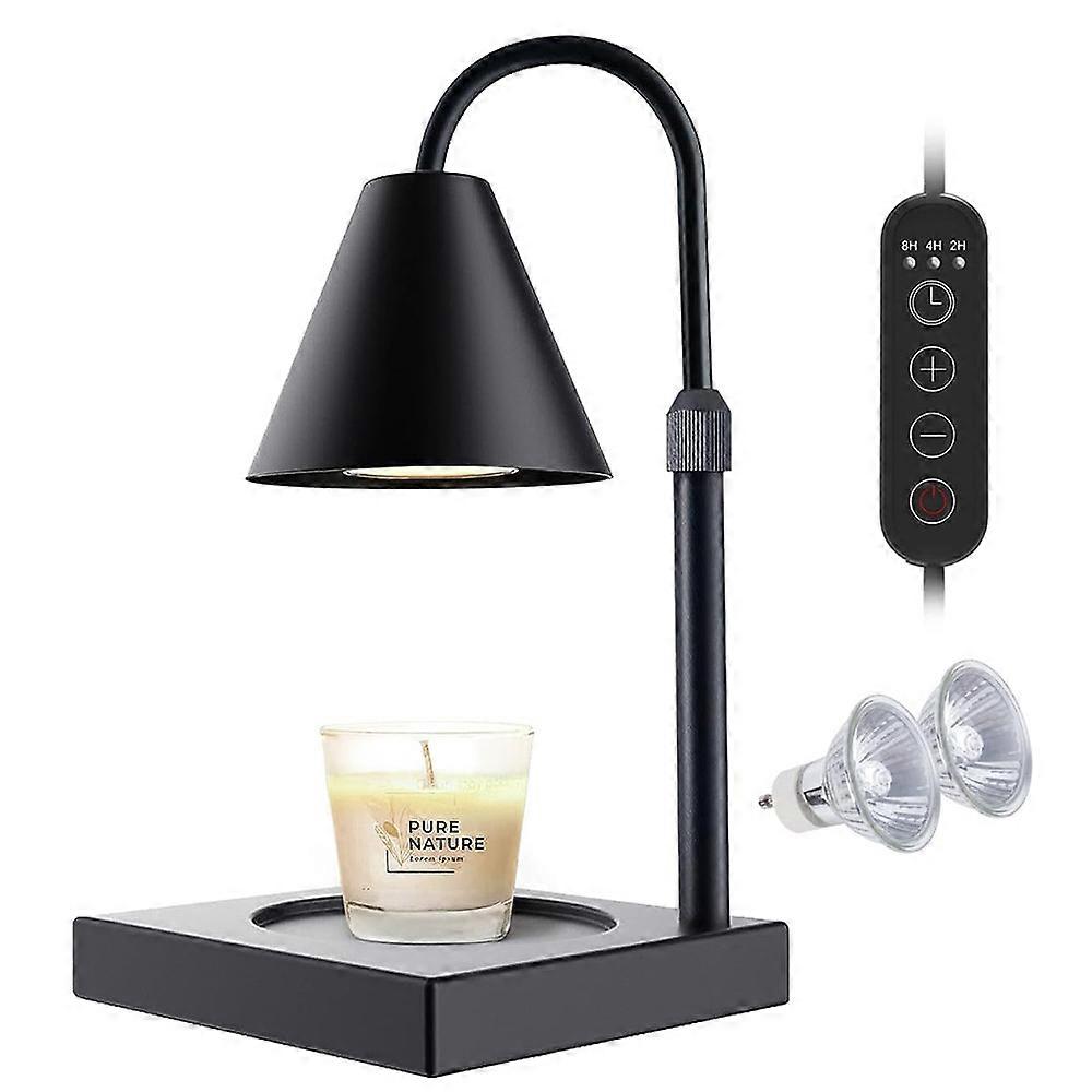 Candle Warmer Lamp, Electric Candle Warmer with  Timer Dimmable Height Adjustable Compatible with Jar Candles, Candle Melter for Scented Candles, Safe