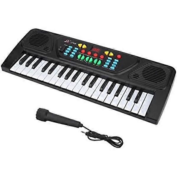 Electronic keyboard with 37 keys, multifunctional electronic keyboard for children