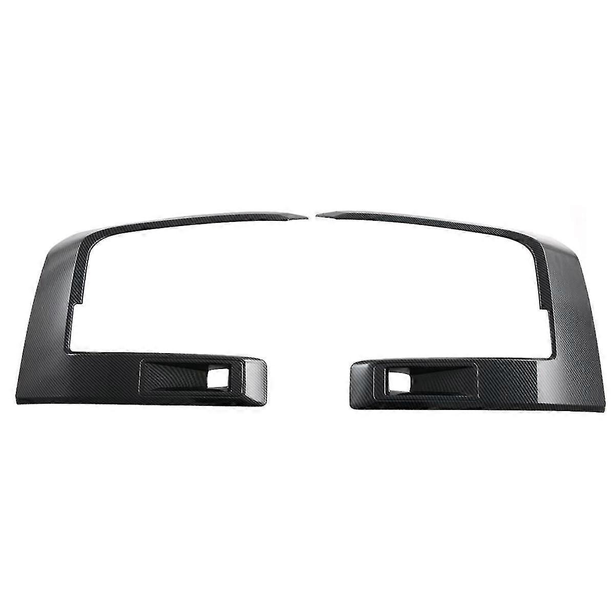 kompatibel mit Triton / L200 2024 Scheinwerfer Lampe Augenbraue Scheinwerferabdeckung Nebelscheinwerfer Lampenabdeckung Trim Kohlefaser