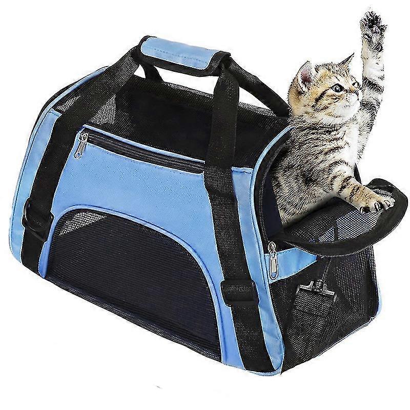 Soft Side Airline Approved Pet Bag Blue