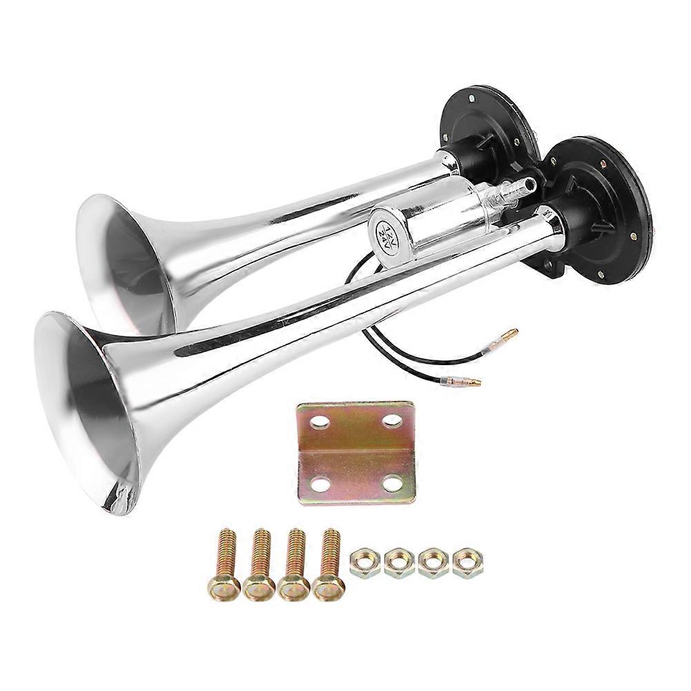 משאית רכבת סירה RV 150db סופר חזק חצוצרה כפולה קרן אוויר כרום