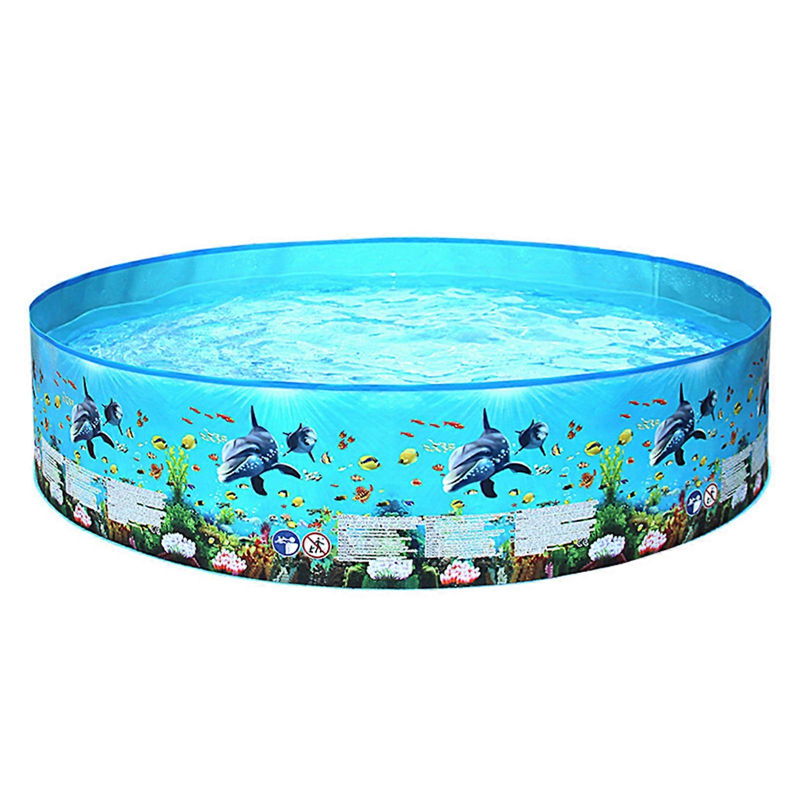 Portable Inflation-free Hard Plastic Swimming Pool Folding Pool Family Swimming Pool Round Swimming Pool for Babies Kids Adults