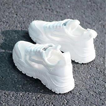 Damenschuhe Sommer Weiße Schuhe Netzschuhe Modische atmungsaktive Mesh-Sportschuhe