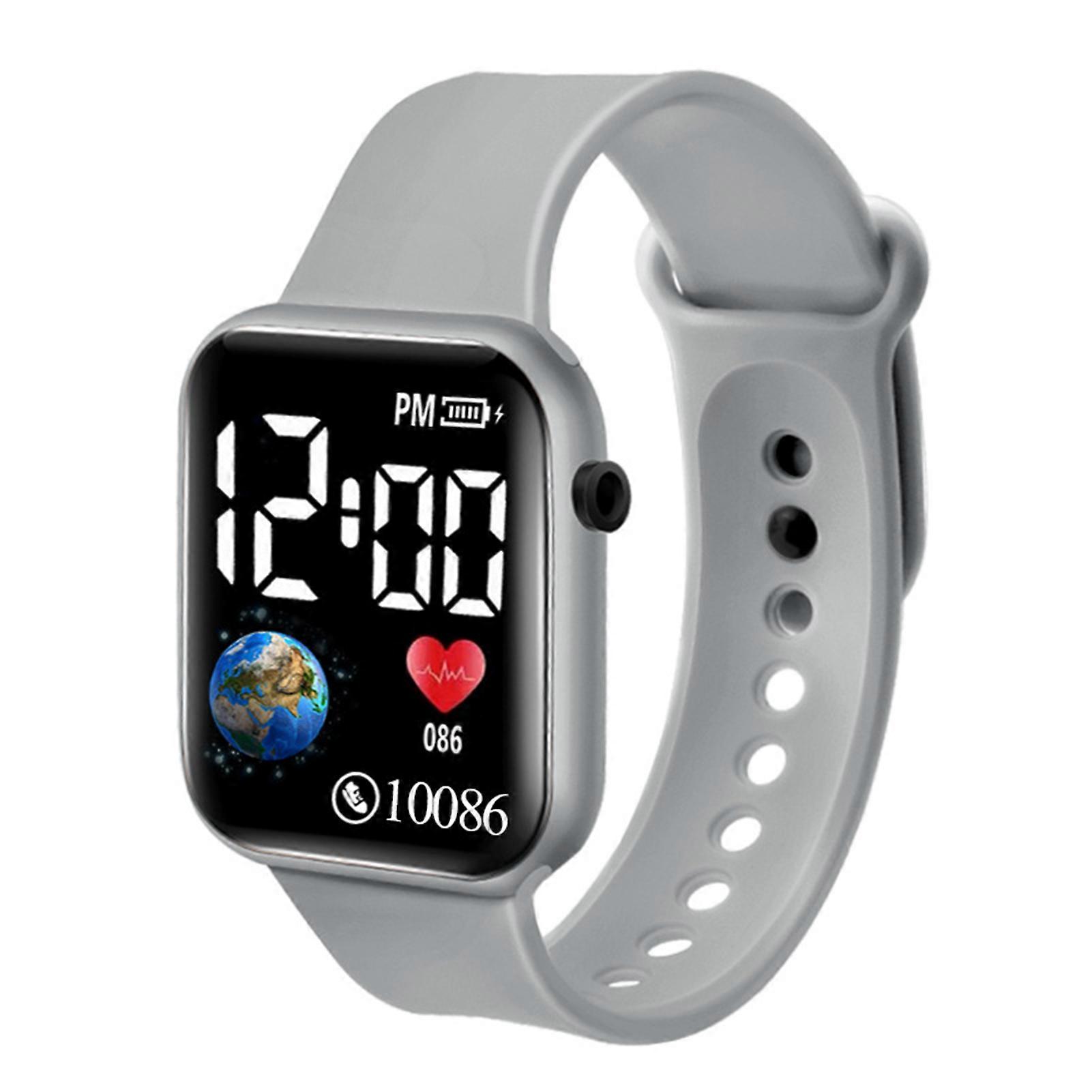 Cyfrowy zegarek elektroniczny LED Globe Large Square Dial Led Screen Zegarki dla dzieci Studenci