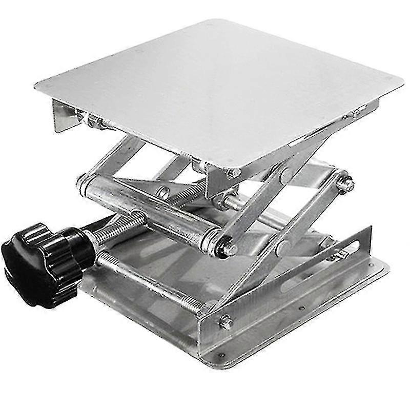 Manual de laborator din oțel inoxidabil de ridicare a mesei 100x100mm platformă de ridicare mică (1buc, argintiu)