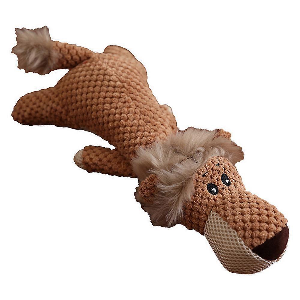 Plush Dog Toys, Indestructible Dog Toys for Large Dogs, Wolf Squeaky Dog Toys Medium Large Dogs