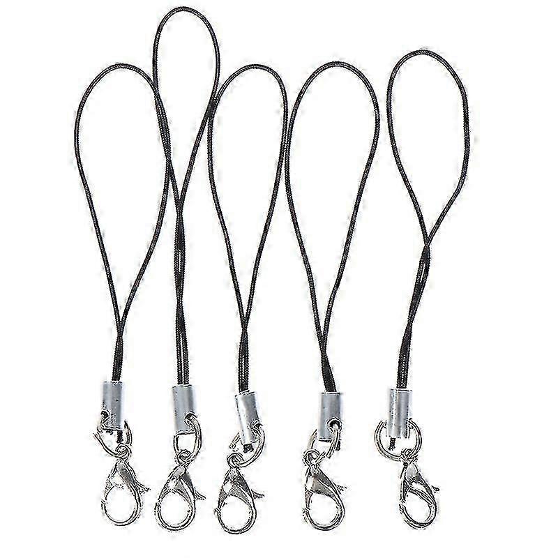 10pcs Lanyard Keychain For Usb Flash Drive Strap String Black