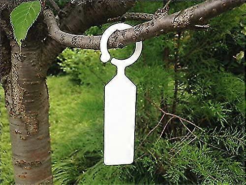 100 kpl paksu muovinen kasvi puu tunnisteet markkerit taimitarhan puutarhatarrat riippuva rengastunniste taimitarhan puutarhamerkit