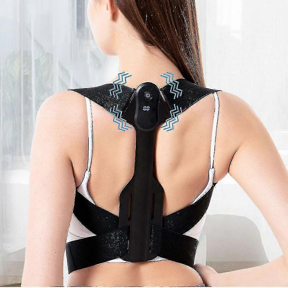 Posture Corrector Vibration Reminder Back Support Strap Body Shoulder Brace Belt Correction