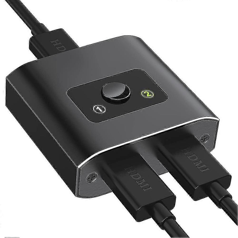 -compatible Splitter, Switch Bi-direction 1 In 2 Out Manual Switcher Compatible With , Ps4, Ps3, Blu-ray Player