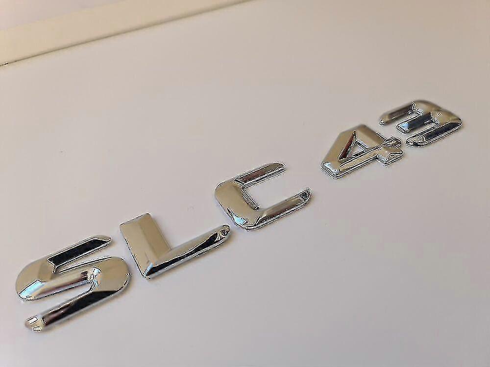 Slc43 Silver Chrome Letter Number Rear Boot Badge Emblem Slc Class Mercedes