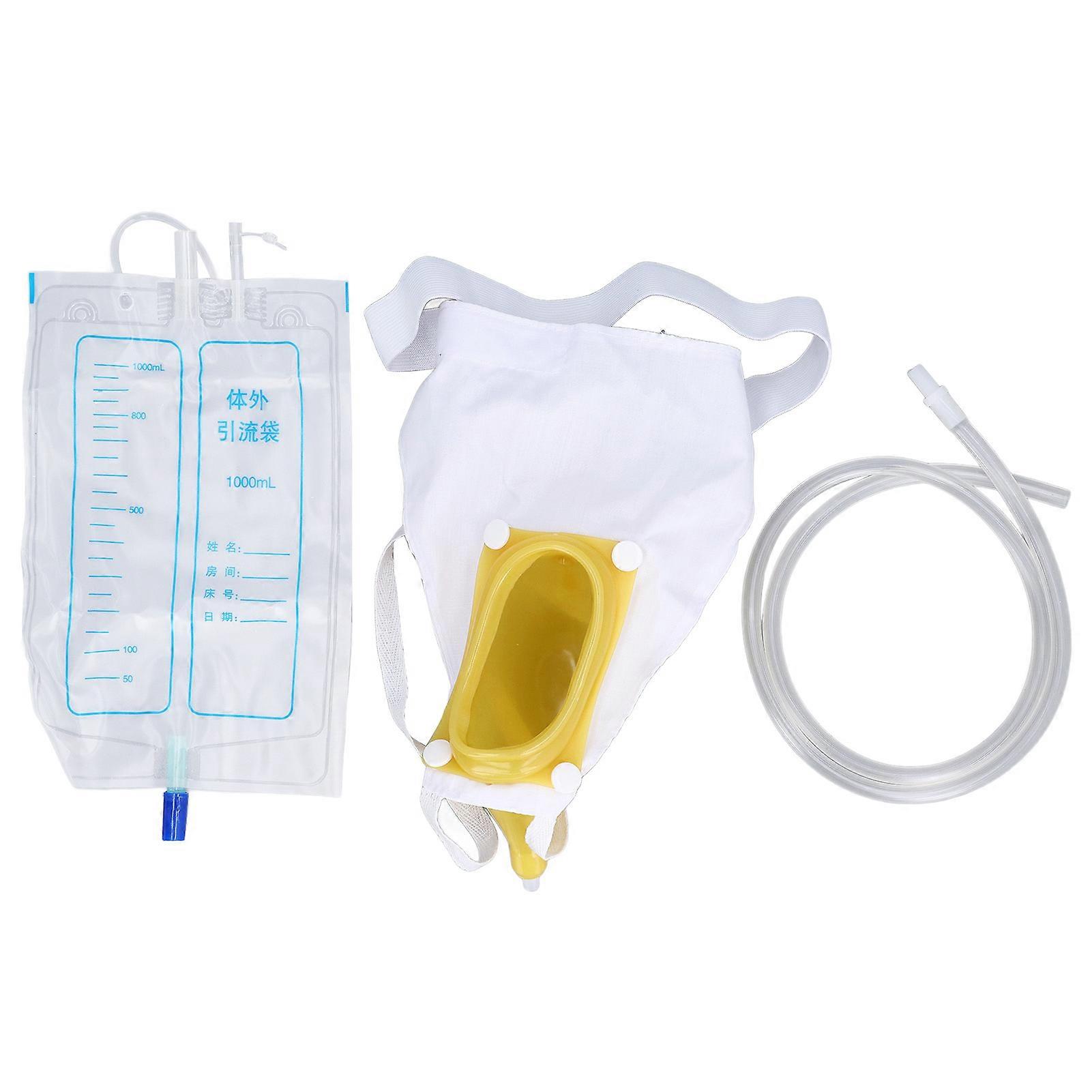 1000ml Urine Collection Bag Urinary Drainage Bag Large Capacity Wearable Urine Bag Urine Collector for Men Women Elderly Type 3