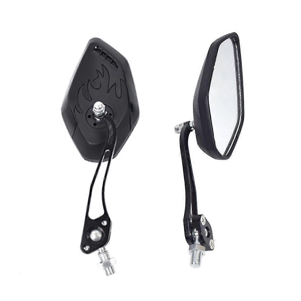Motorcycle Flame Pattern Rearview Mirror Universal Motocross Rearview Mirrors