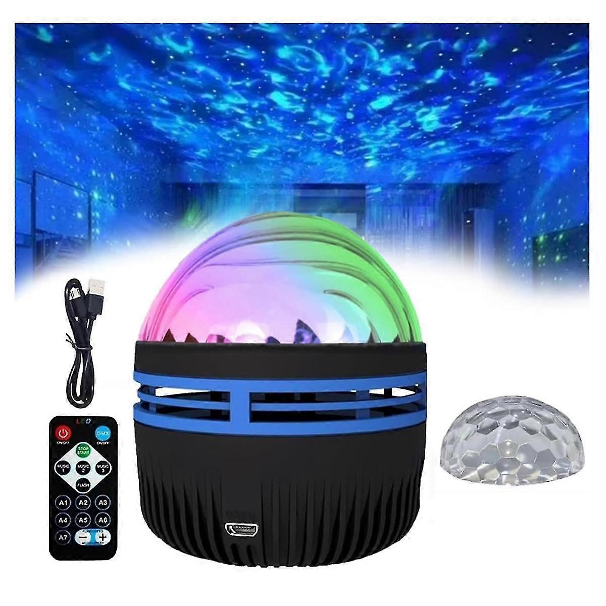 Northern Lights Projector, 2in1 Northern Lights and Ocean Waves Projector, Aurora Lights Projector