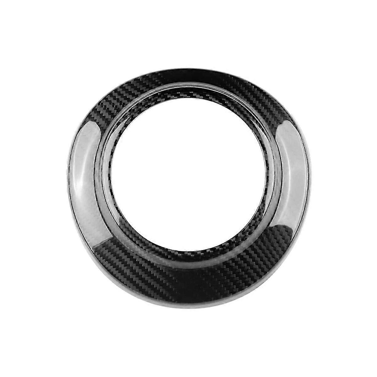 غطاء من ألياف الكربون الصلبة الحقيقية ل Brz 86 2022+ ملصق عجلة القيادة في مركز السيارة Lhd