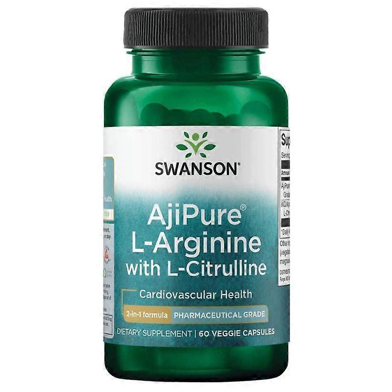 Swanson AjiPure L-Arginine with L-Citrulline Capsules 60