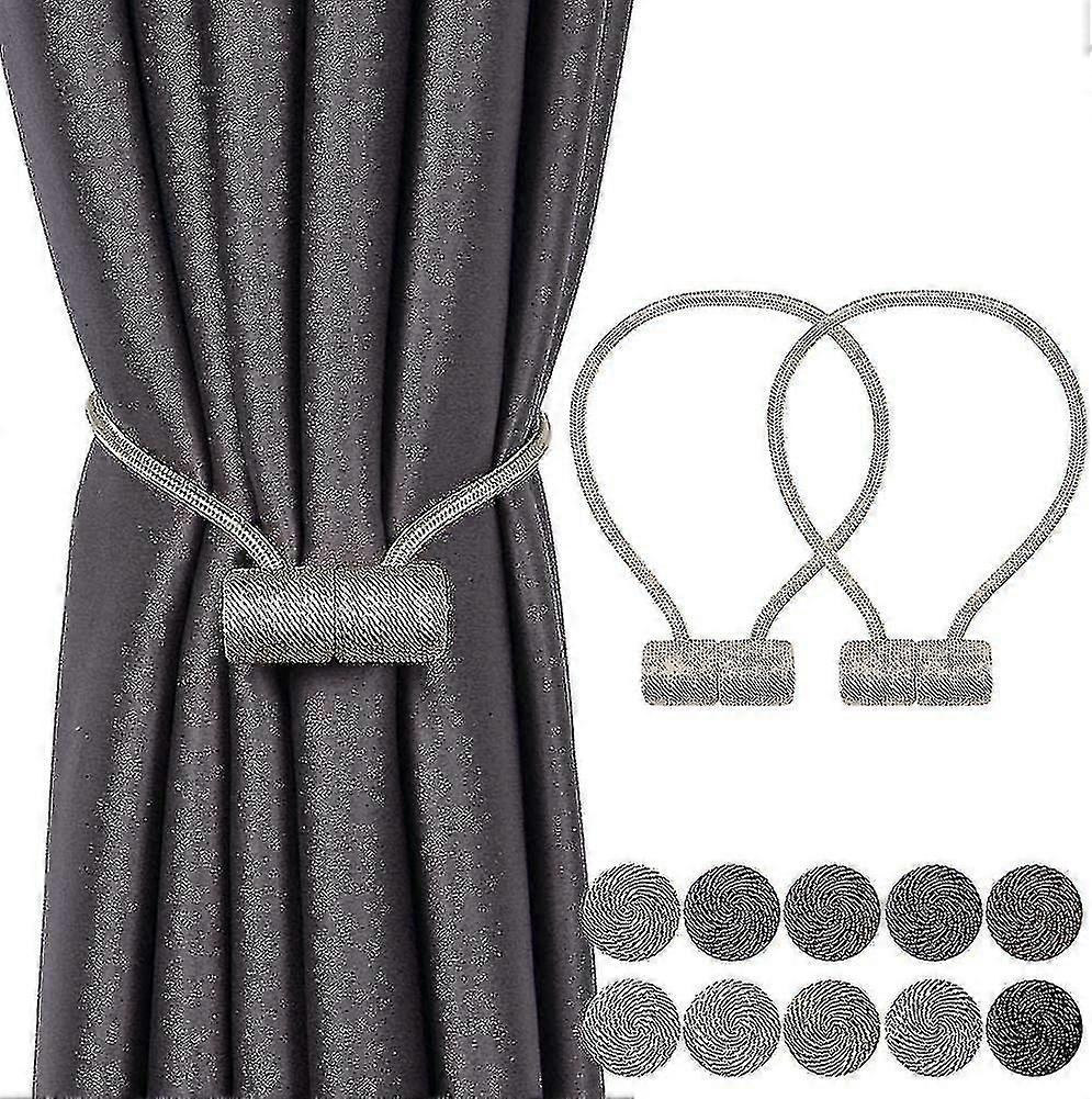 Magnetic Curtain Tiebacks Curtain Clips Rope Back Curtain Holder Buckles Curtain