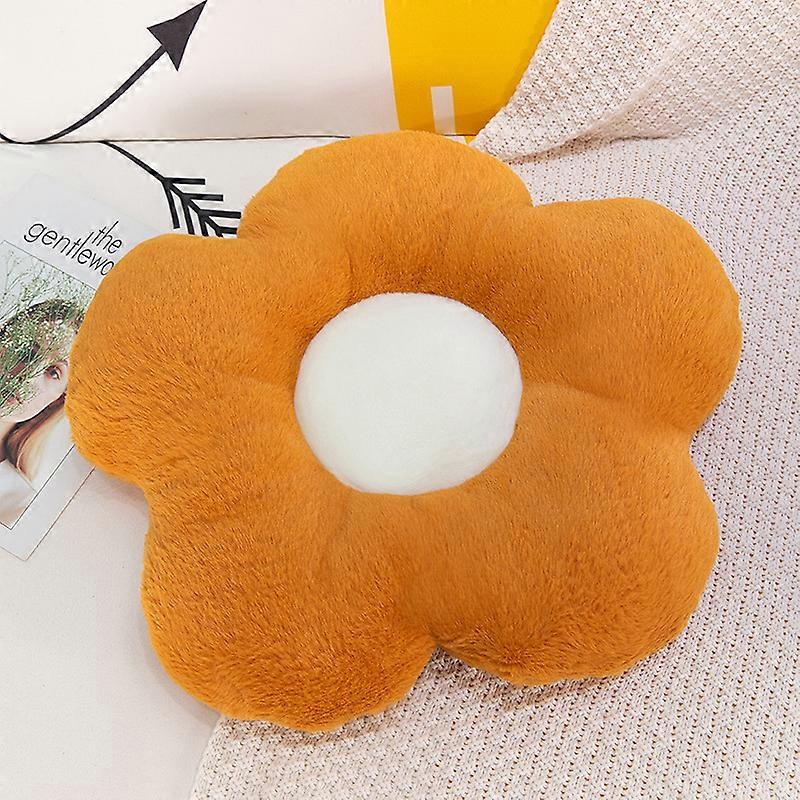 Faux Fur Flower Pillow,Flower Shaped Throw Pillow Butt Cushion Flower Floor Pillow