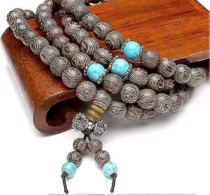 Caiyao Punk Stainless Steel Skull Chain Bracelet | Tibetan Mala Bead Style | Unisex Jewelry - View #4