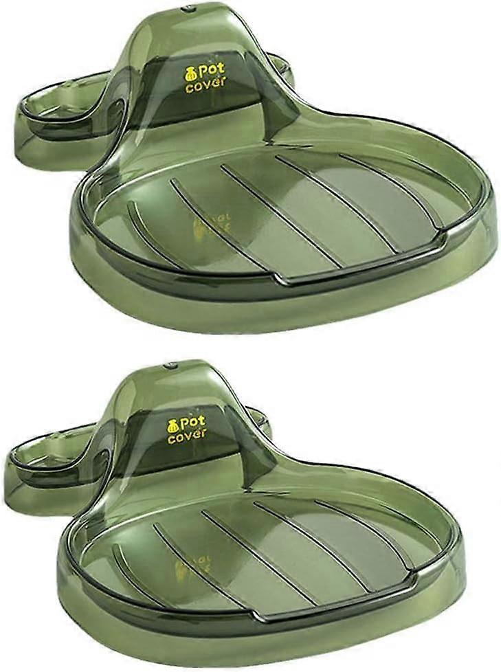 2pcs Multifunction Pot Lid Holder Kitchen Spatula Rack, Versatile Pot Lid L