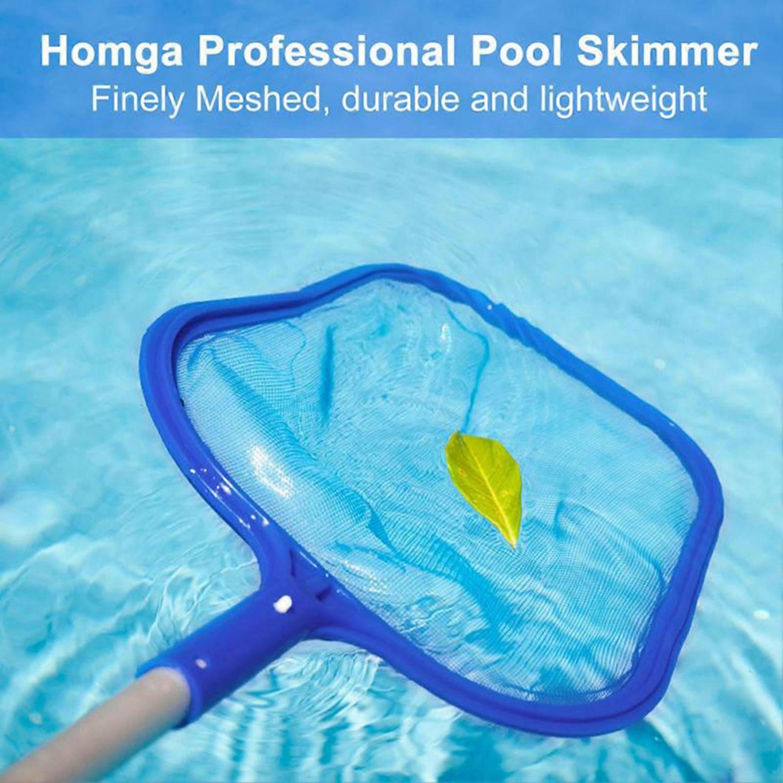Pool Skimmer 5 Sections Easy to Install Lightweight Deep Water Fishing Net Pool Cleaning Equipment for Outdoor KAESI
