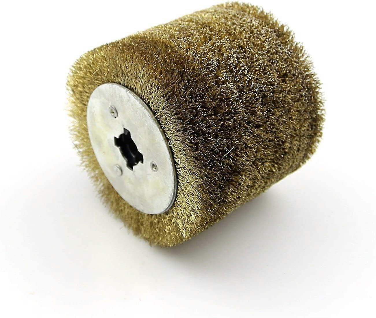 Circular Nylon Brush,1pc Wheel,120*120*110mm(Coarse 0.3mm wire)