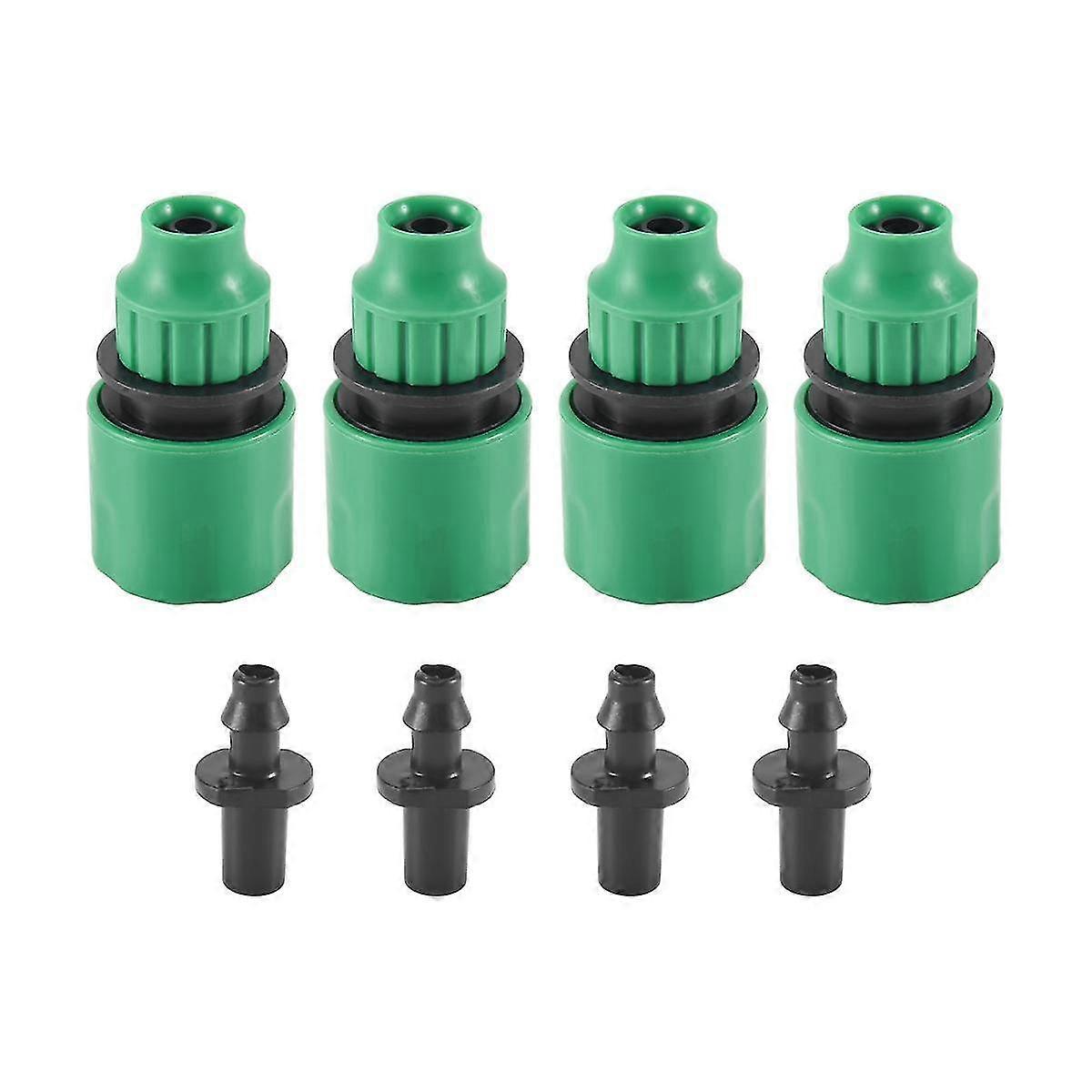 Garden Hose Pipe One Way Adapter Tap Connector Fitting For Irrigation 4-pack