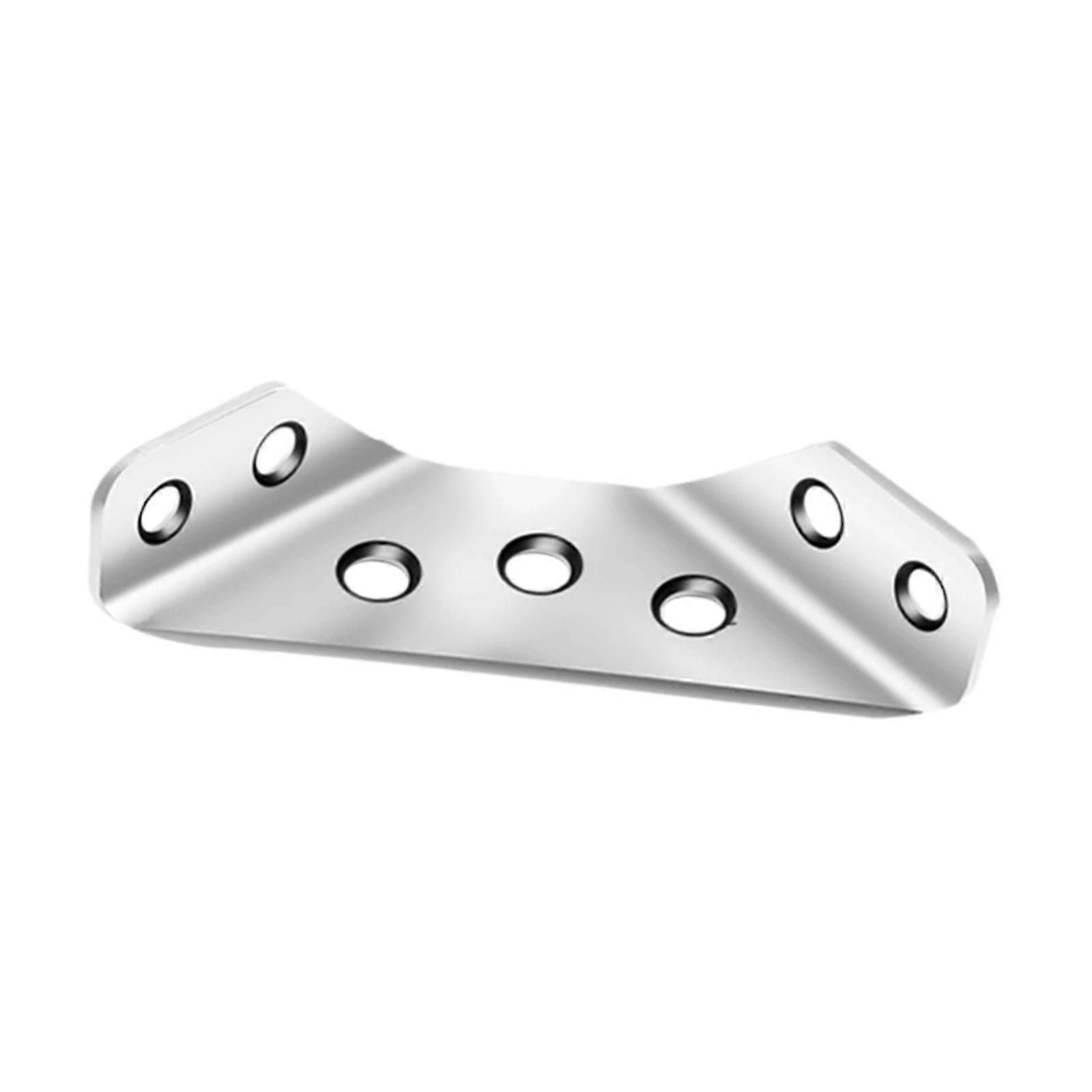 Soporte angular multiusos de abrazadera de esquina triangular para silla de gabinete de muebles plateada