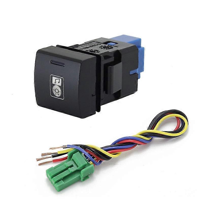 1PC Front Fog Light After Fog Light radar Spotlight Tailgate music audio Switch Button For Toyota Camry Corolla 18-19