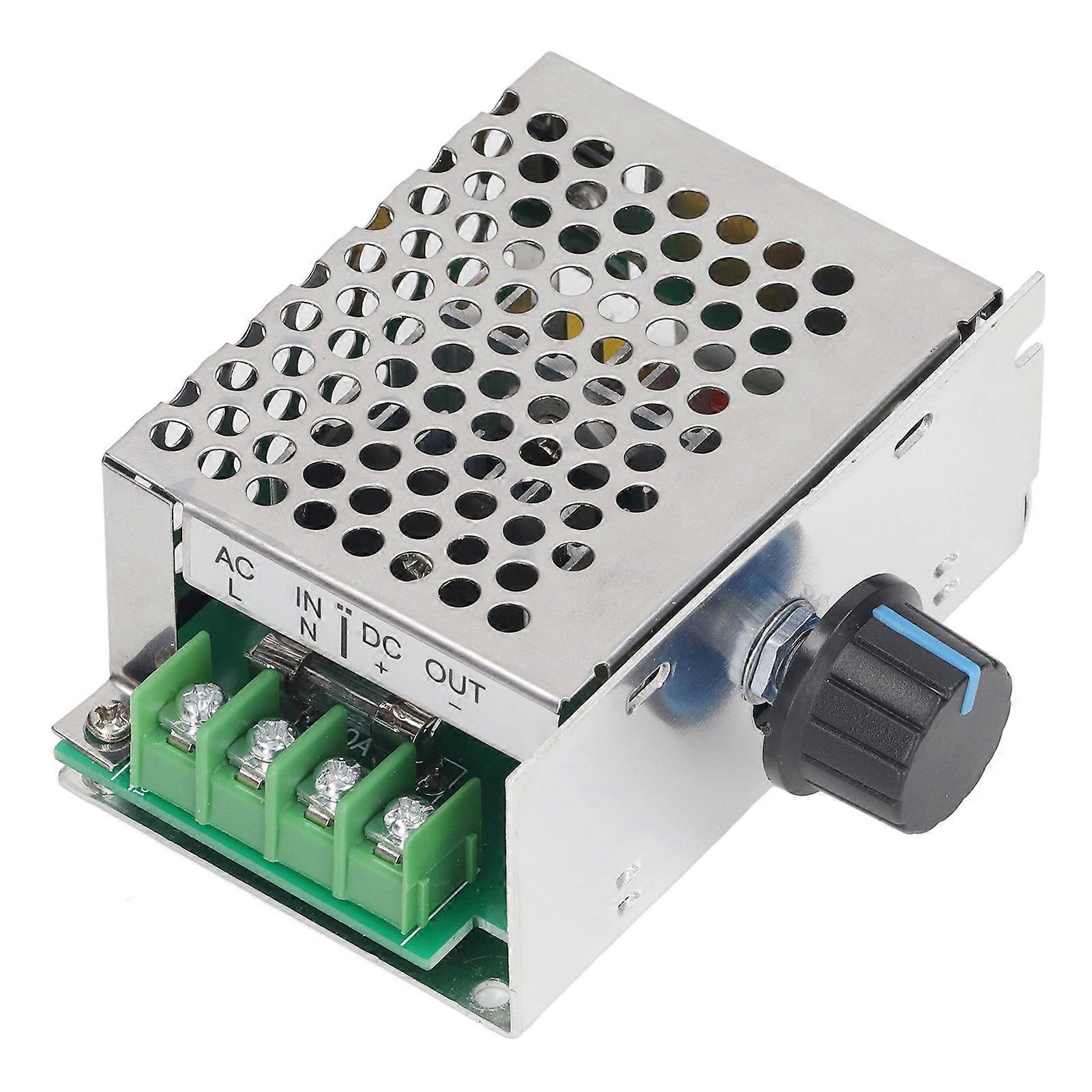 DC Motor Speed Regulator 10A Switch Brush Motor Speed Controller AC220V Input DC10?210V Output