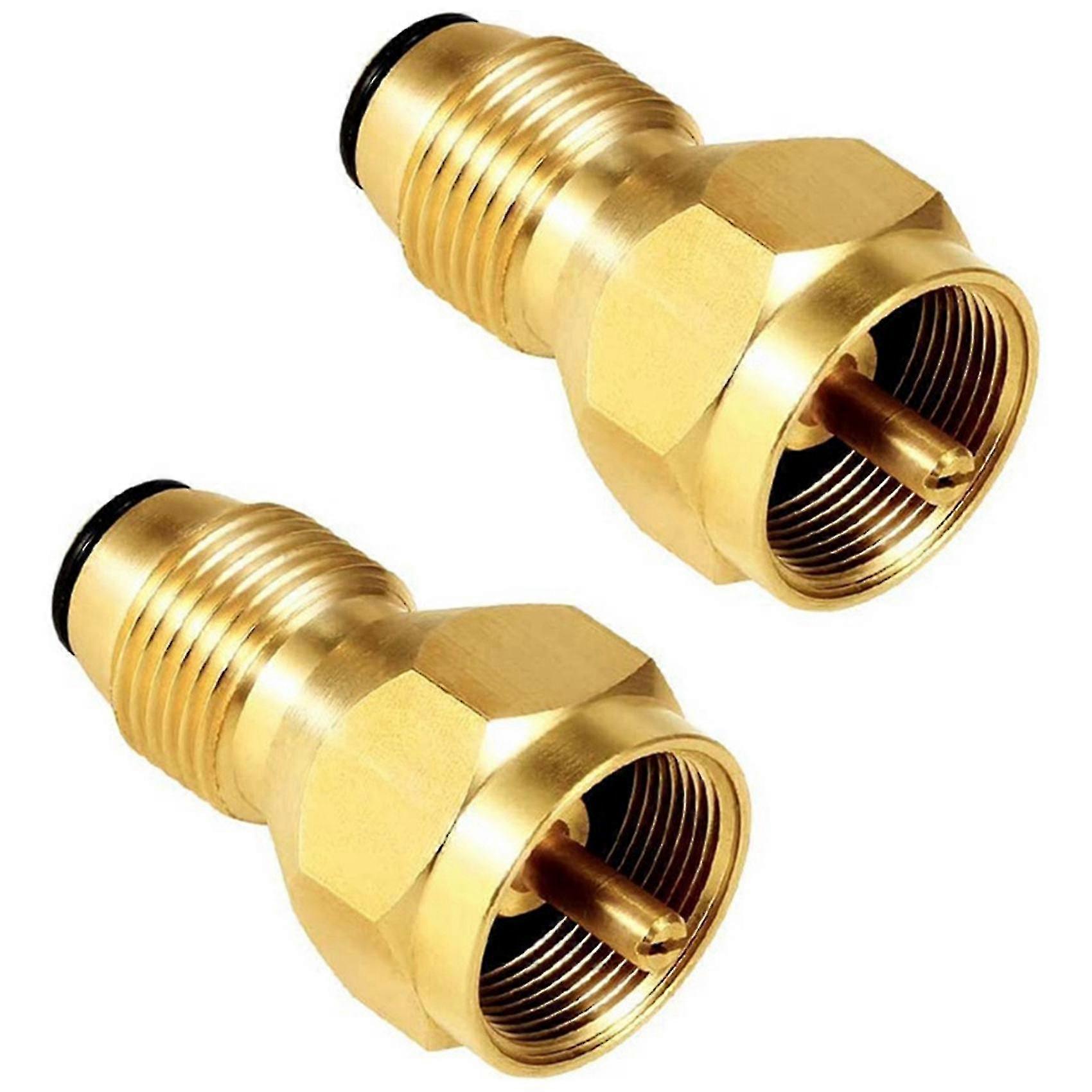 2pcs Outdoor Propane Refill Brass Adapter