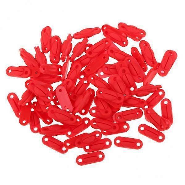 7x100 Pcs Badminton Racket Racquet Grommets Eyelets String Accessory Red  S