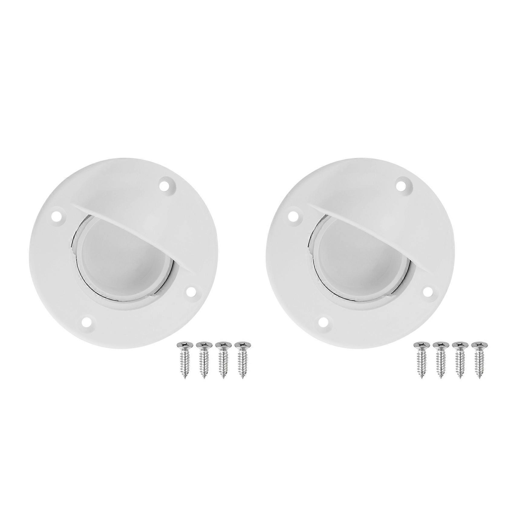 Universal White Nylon Marine Boat Transom Deck Mount Drain Scupper Valve Screw Cap Bung Stopper Rep