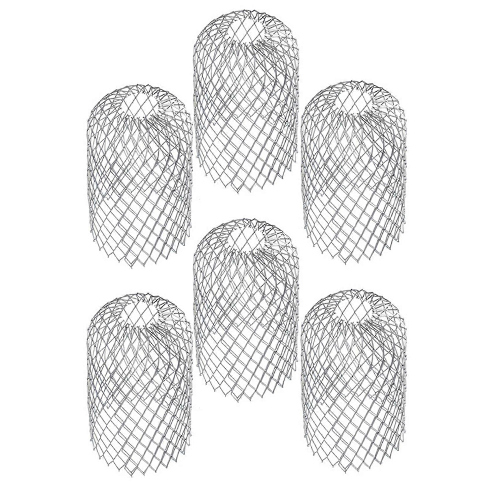 6Pcs Roof Gutter Guard Filters 3 Inch Expand Aluminum Filter Strainer Anti - Blocking Leaf Drains D