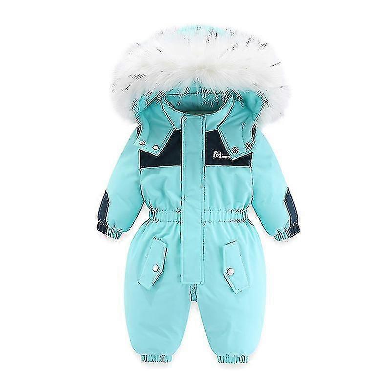 -30c Baby vinterskiddräkt tjockare barnkläder set vattentät baby jumpsuit flickor snödräkt barnkläder varma pojkar overaller