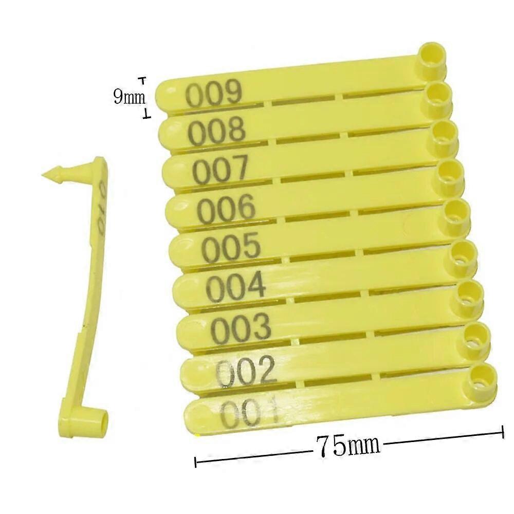 1set Livestock Animal Ear Tag Pliers Dog Rabbits Sheep Ear Tags Nylon Material Sheep Laser Ear Tag N0.001-100