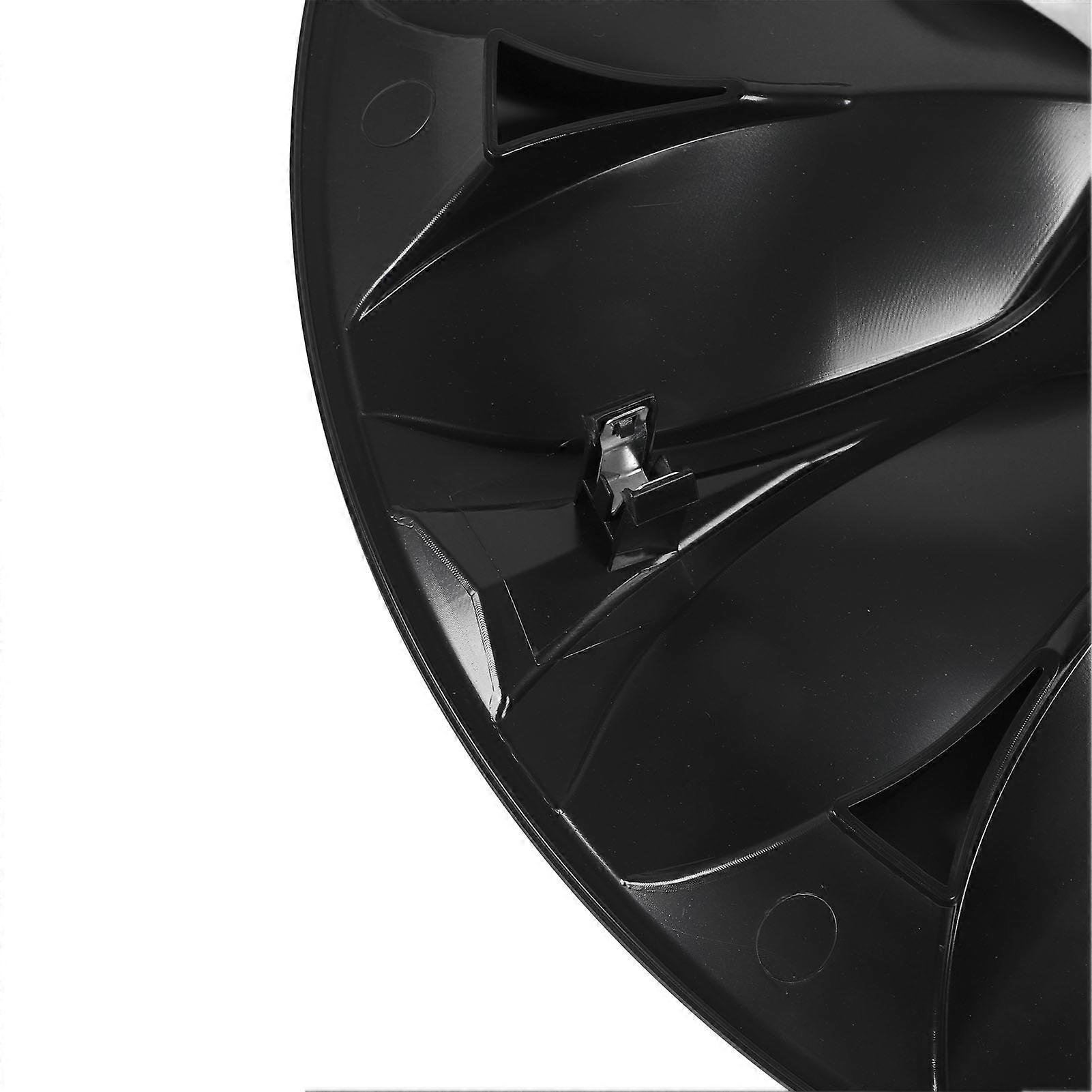 4pcs 19inch Wheel Hub Cap Fully Wrapped Wheel Rim Protector High Strength Cover Hubcaps with Wheel Center Cap for Model Y Glossy Black