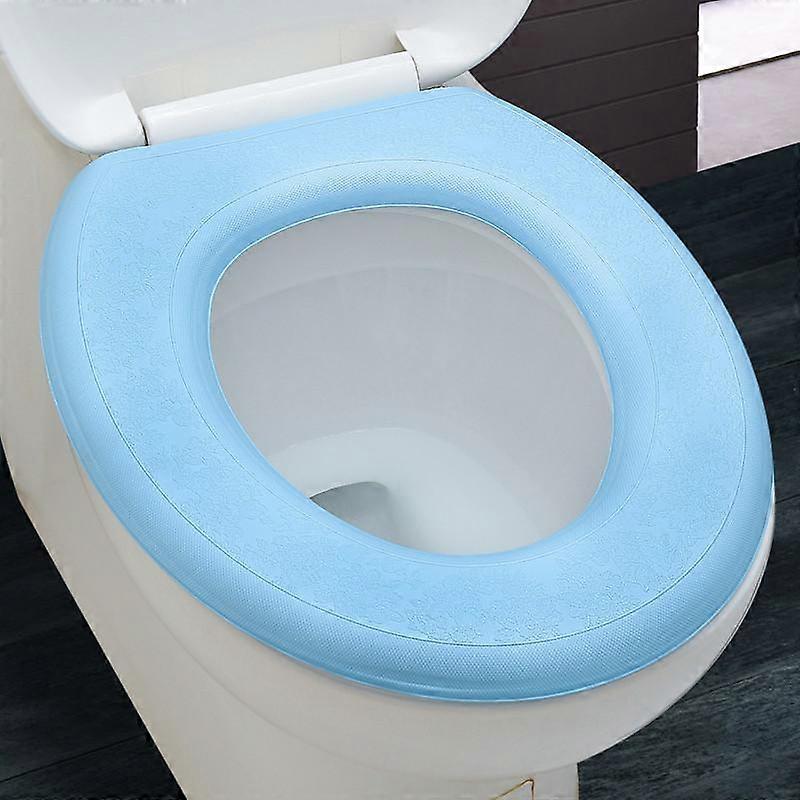 4pcs waterproof toilet seat cushion silicone upgrade antibacterial washable household four seasons universal O-type toilet sticker