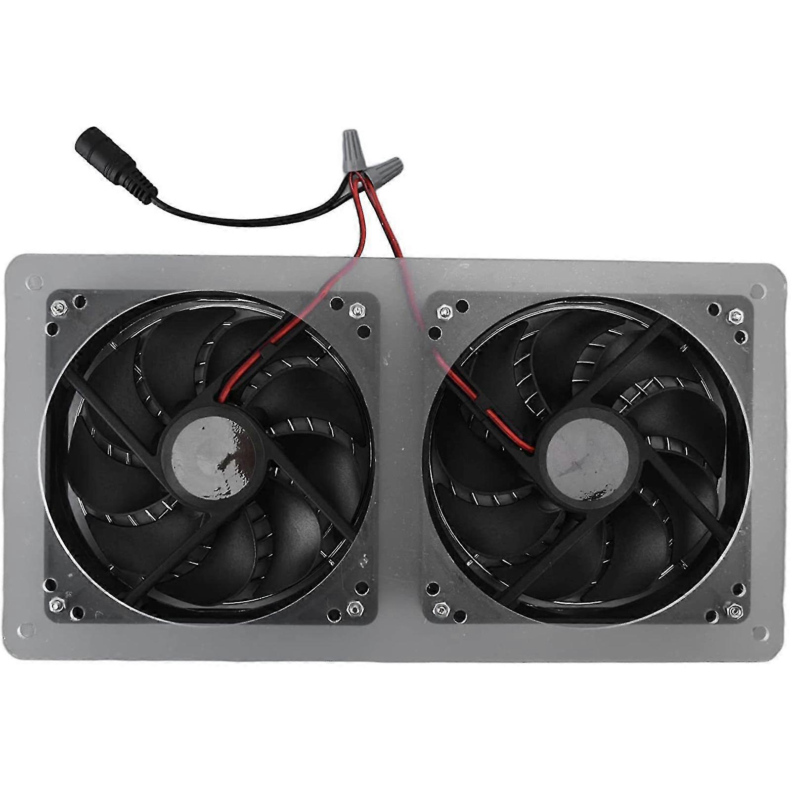 100w 12v Serra Ventilazione Scarico Estrattore Estrattore Kit Ventilatore & Pannello Solare Ventilatore Esterno