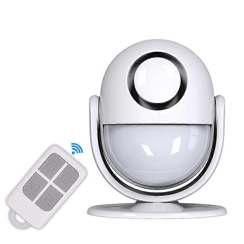 120db Motion Sensor Alarm - Remote Control Wireless1pcs-White