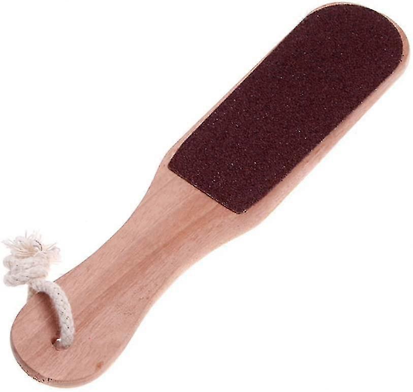 Fichier de manucure double face, fichier de pied en bois 2 côtés, dissolvant de peau dure et enlèvement de callosité, réutilisable2pcs
