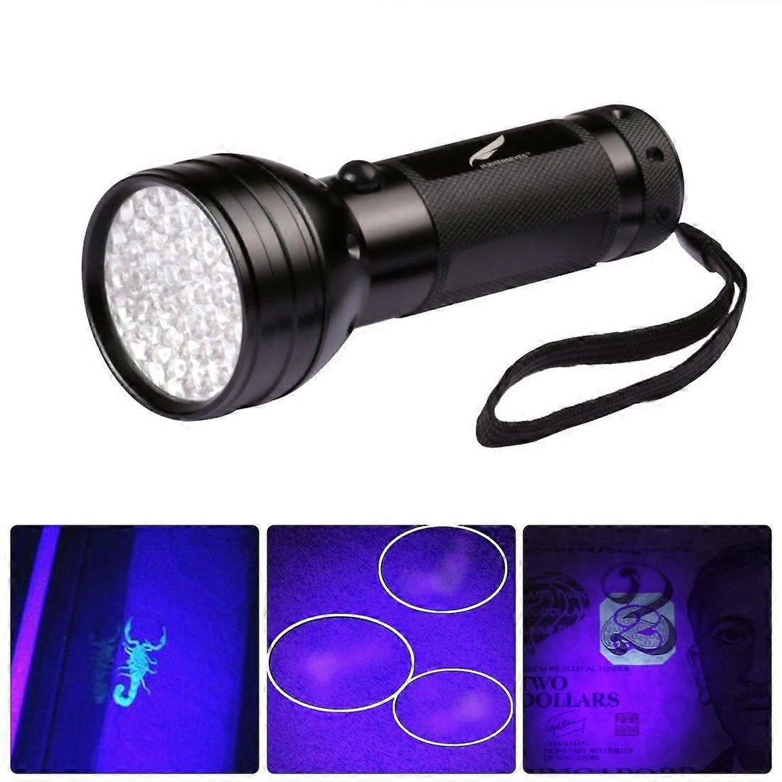 51LED Purple Flashlight UV Nail Light Flashlight Fluorescence Test