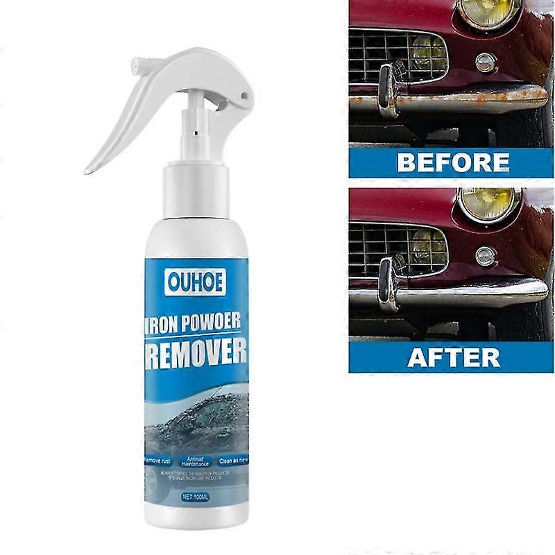 Car Rust Removal Spray, Iron Powder Remover, Automobile Rust Removal Spray Metal Paint Cleaner Spray Dissolve Rust On Metal