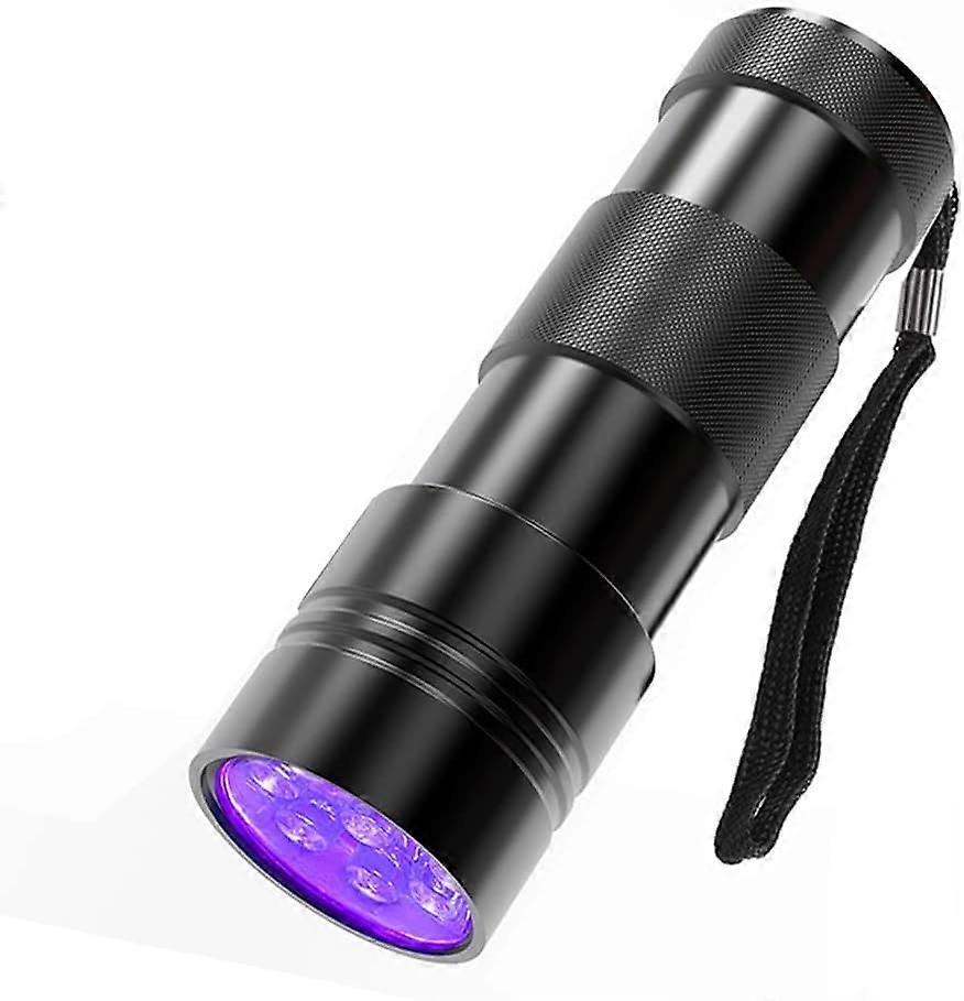 COSOOS 2 Pack UV Flashlight, 12 LED Handheld Blacklight Flashlight 395nm Mini Light Torch Detector for Dog Pet Urine Stains, Bed Bugs and Scorpions. (