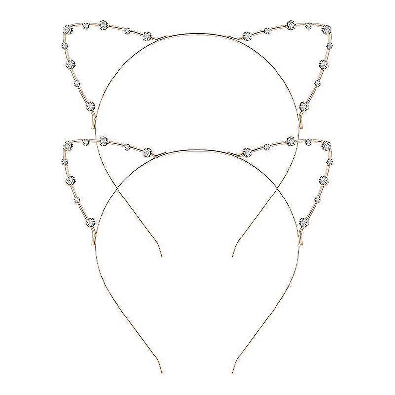 2pcs Cat Ear Headbands-c