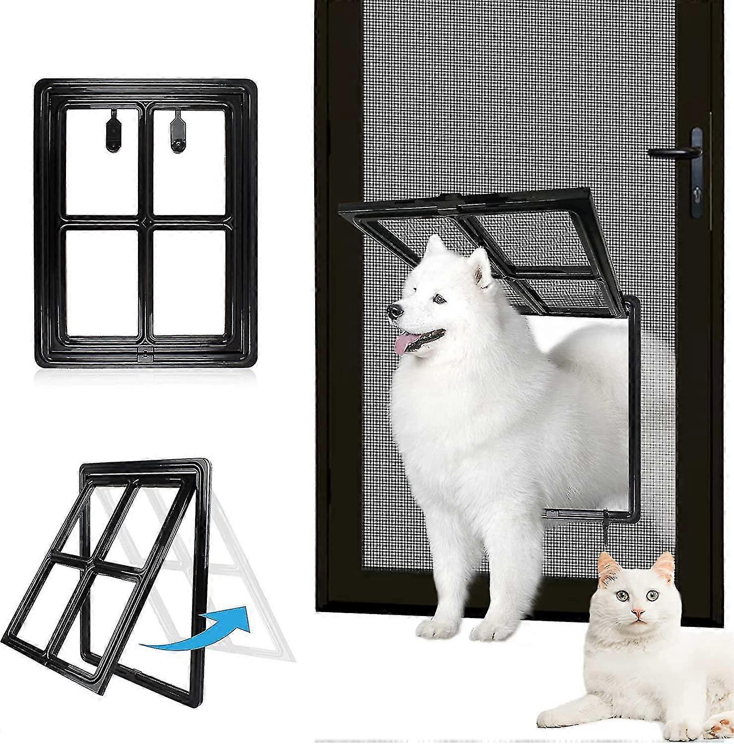 Door Way Cat Flap For Screens - Large 12" X 16"