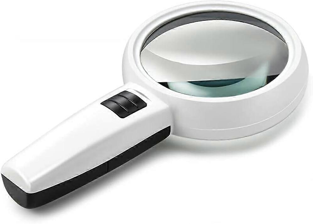 Verlicht vergrootglas, 30 keer groot zakvergrootglas 3 LED verlichte vergrootglas