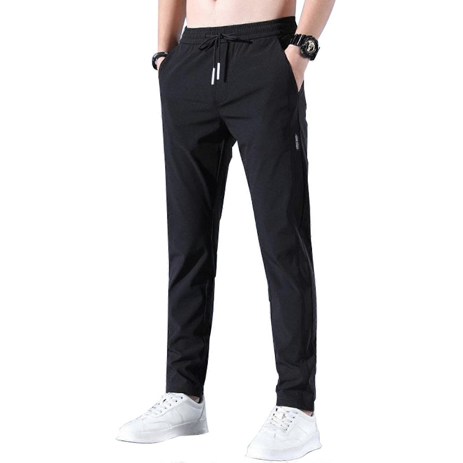 Effen kleur Heren Sneldrogend Heren Sneldrogende broek Stretchbroek Dun Sneldrogend Middelhoge taille Los