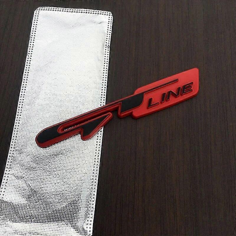 3D Auto Emblem Aufkleber 12,5cm - GT Line Logo Für Motorhaube & Kotflügel